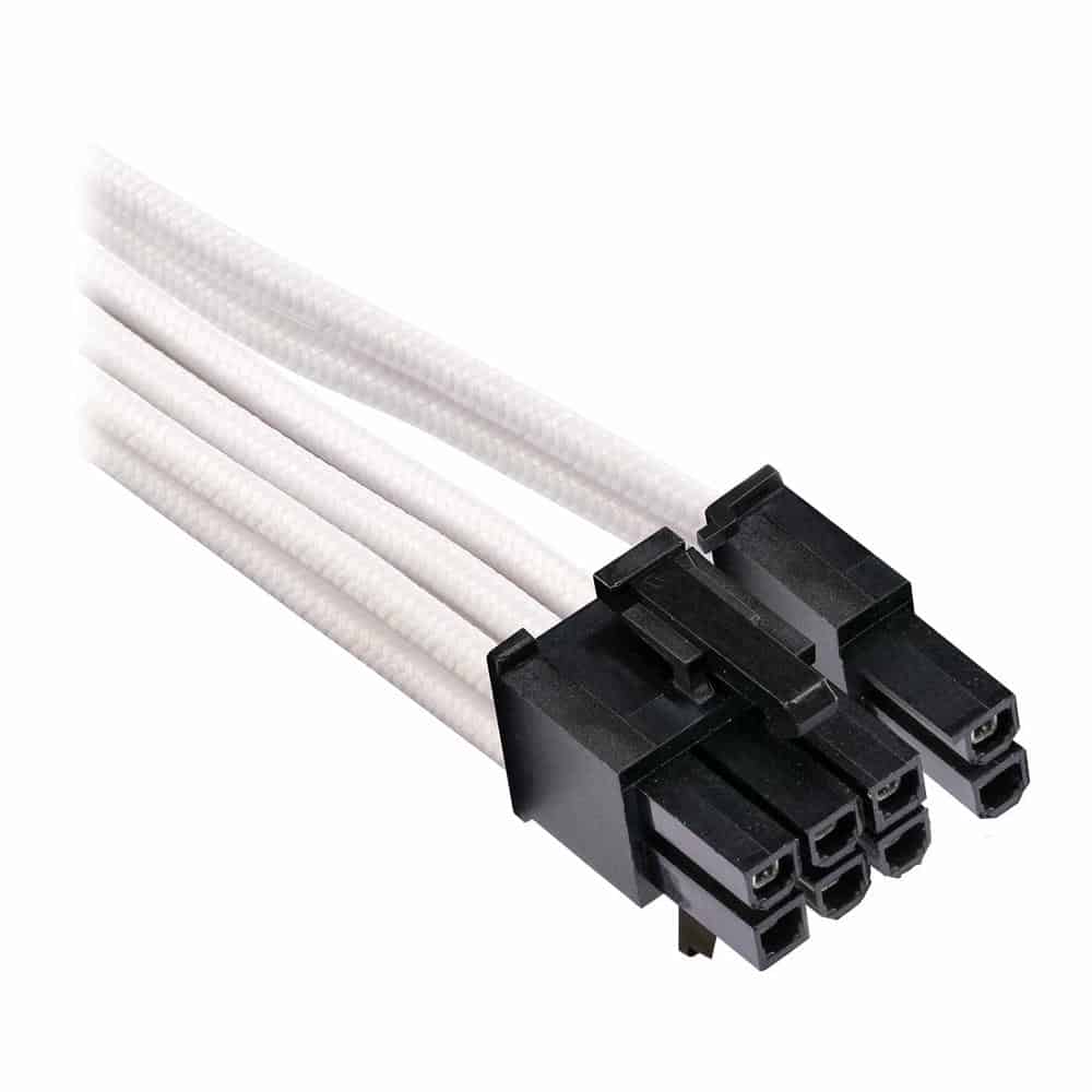 Corsair Type 4 Gen 4 PSU White Sleeved Dual 8pin PCIe Power Cables